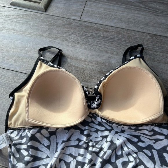 Simon Chang Stretch Tank Top Bra Included Swimwear Tankini - Picture 9 of 13